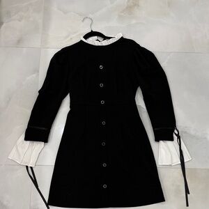 Elegant Black and White Dress